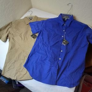 Jonathan Corey Set of 2 Womens XL Dress Shirt